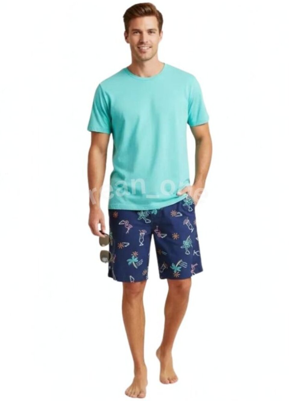 Denali Men's Comfort Flex Waistband 4-Way Stretch Walk Flat Front Shorts 33 NWT